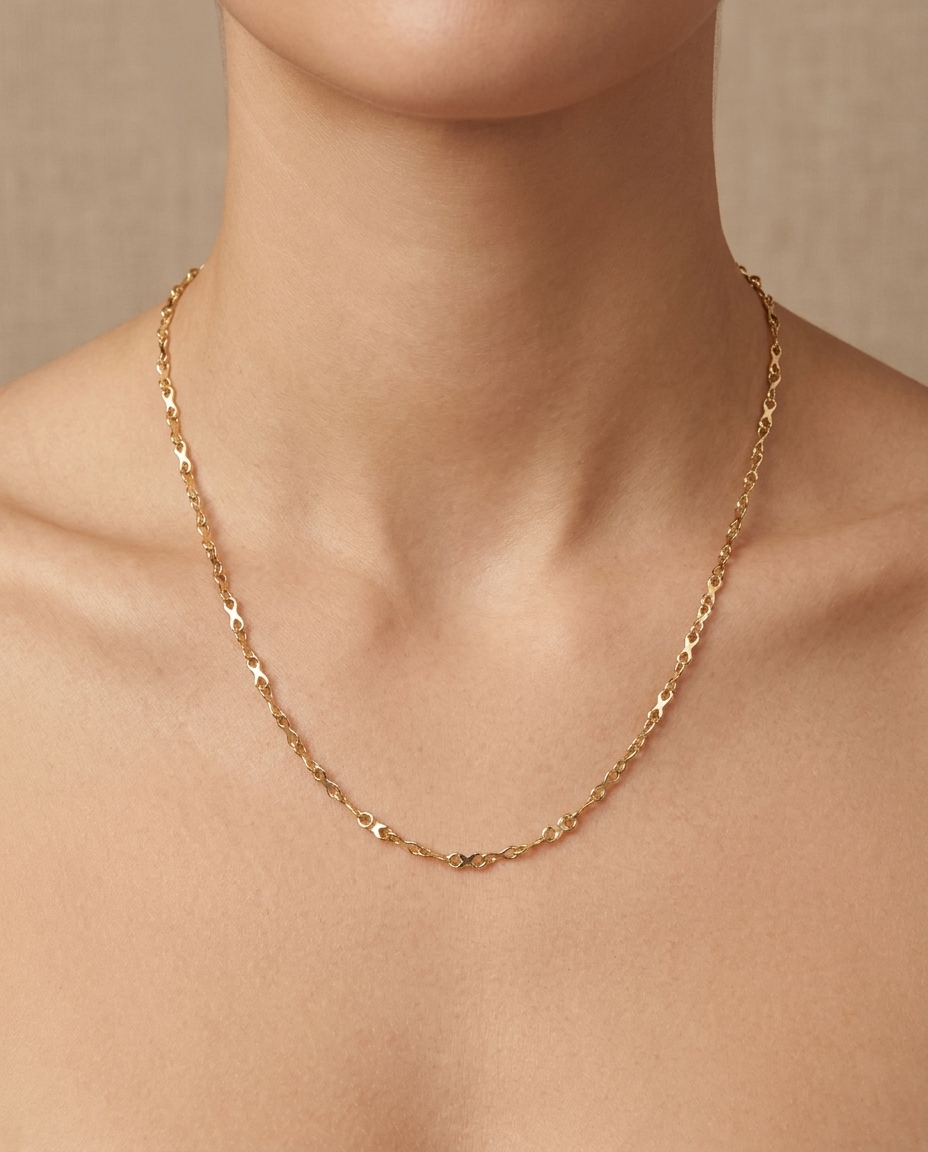 14KT Yellow Gold Necklace view 2