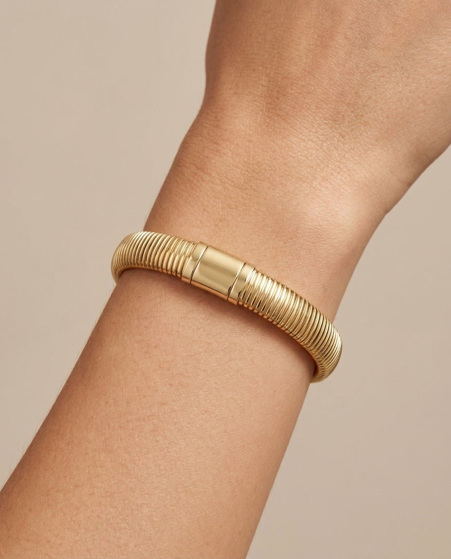 14KT Yellow Gold Bracelet 7.5" view 2