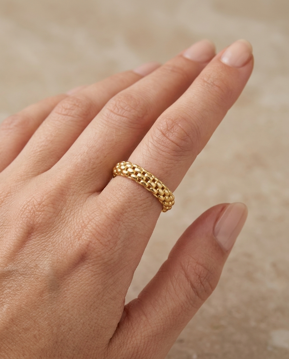 14KT Yellow Plain Gold Ring view 2