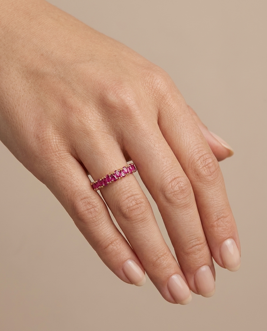14KT Gold Ruby Ring view 2