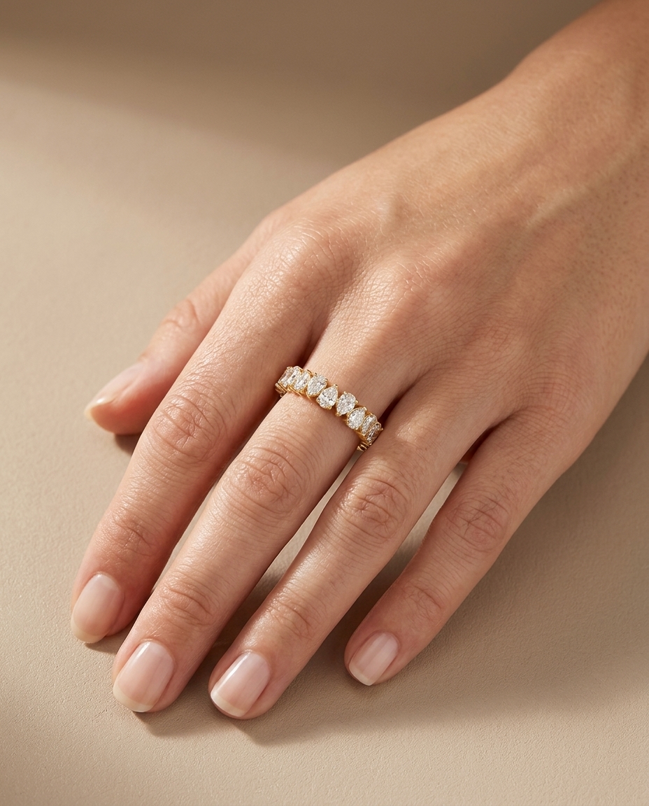 14KT Yellow Gold Diamond Ring view 2