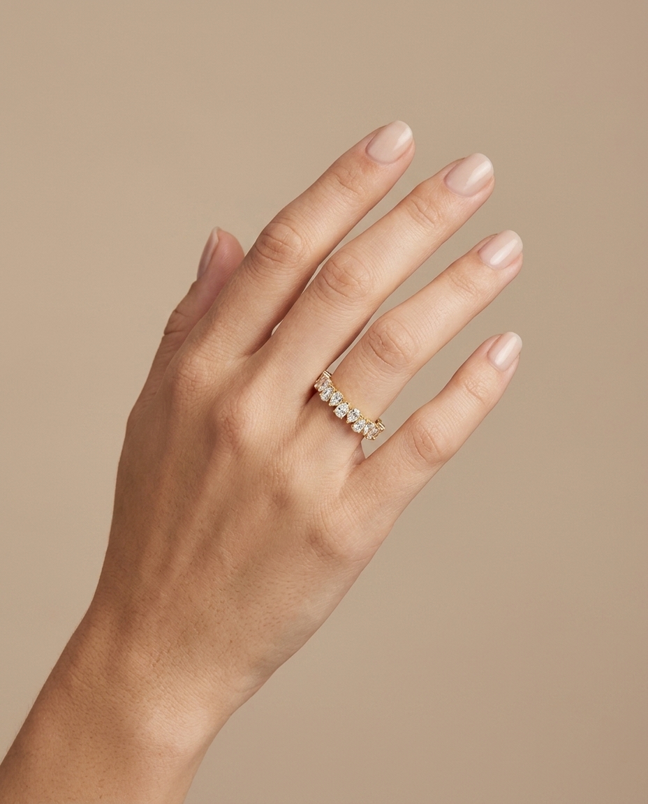 14KT Yellow Gold Diamond Ring view 2