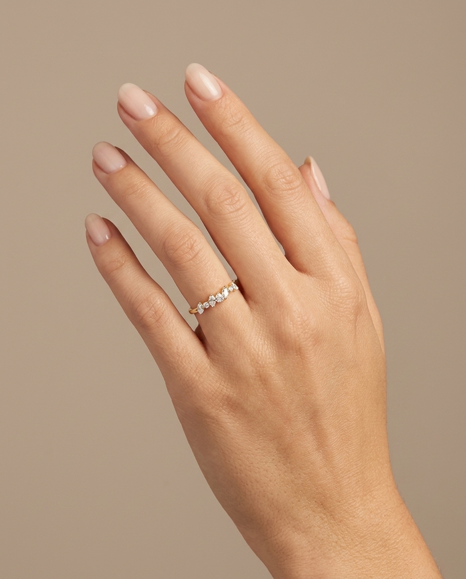 14KT Gold Diamond Ring view 2