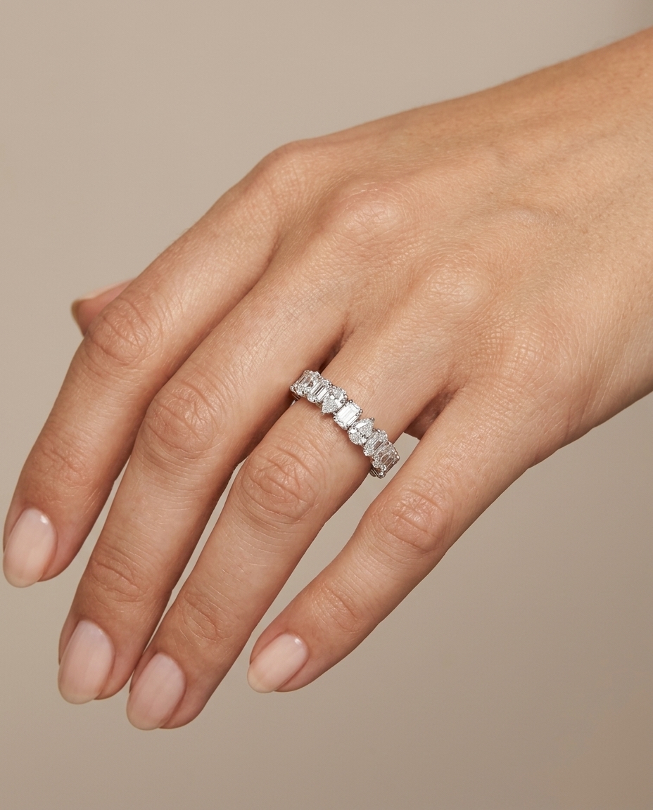 14KT Gold Pear Shape Diamond Ring view 2