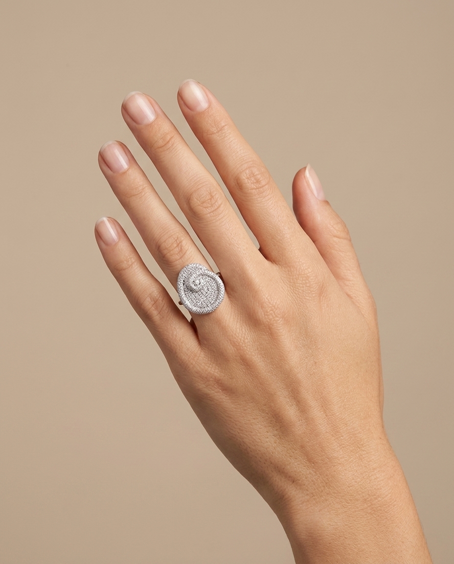 18KT White Gold Diamond Ring view 2