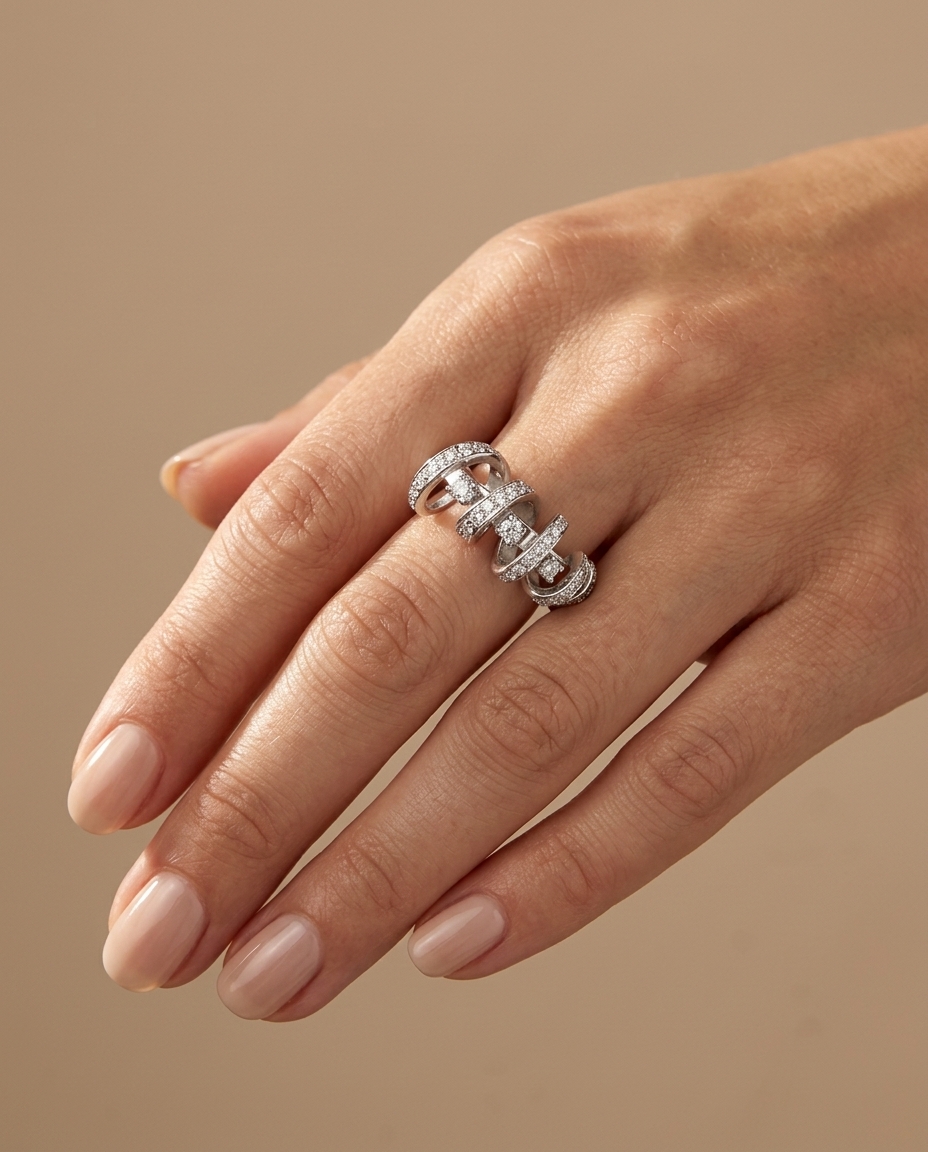 14KT Gold Diamond Ring view 2