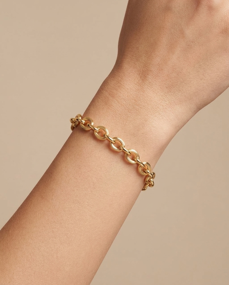 14KT Yellow Gold Bracelet view 2