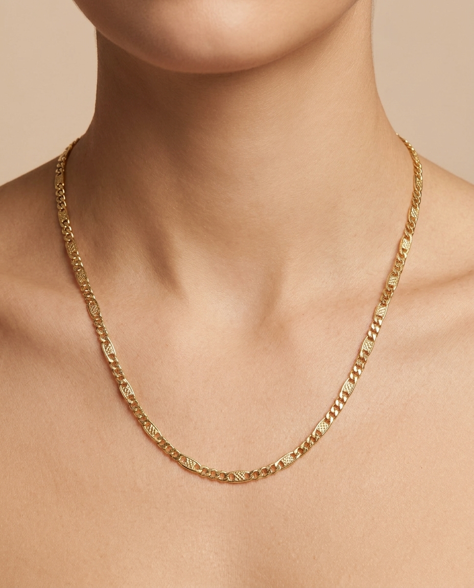 14KT Yellow Gold Necklace view 2